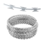 Hot Dip Galvanised Barb Tape 镀锌刀片刺绳
